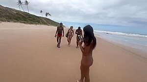 African Gay Nudist Amateurs Explore Fetish On Beach