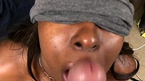 Black Teen Sucks White Cock For Facial Cumshot!