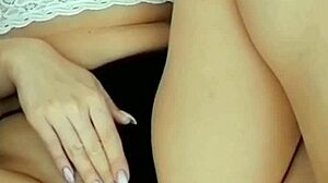 Young Girl Masturbates Wet Pussy in Pantyhose Morning