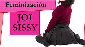 Sissy in a miniskirt enjoys a European-style BDSM scene