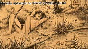 vintage erotic cartoon illustration