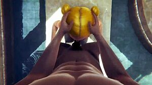 asian girl blowjob in bath!