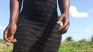 Crazy Bitch Twerks Big Ass Outdoor