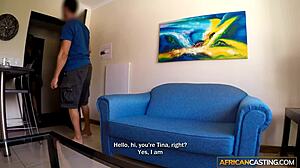 i dominate big tits black model in audition