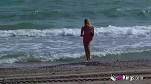 British sluts on holiday enjoy sun, beach party, and cocks.