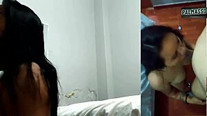 Mi hermanastra con boquita pequeña se come toda la polla, me la quiero follar de nuevo cada vez que estamos solos en casa