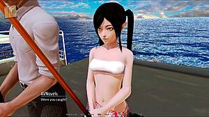 Playing harem hotel game episode 153.