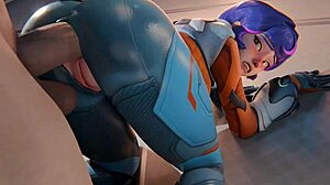 Overwatch 2 porn compilation with Juno, the best game porn