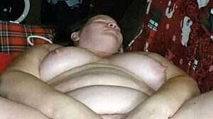 can this milf squirt using two huge dildos?