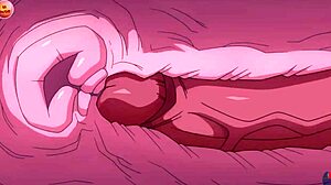 Asian MILF Bulma gets monster cock in her ass