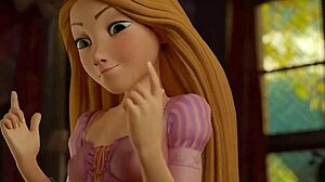 Rapunzel Discovers Footjob Fun