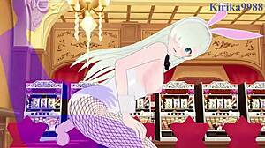 diane and elizabeth liones in bunny girl outfits