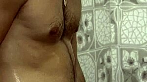 Horny Mature Brunette Gets Fucked Hard in Bathroom. Steamy Shower Action Leaves Her Soaked