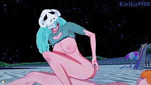 Oh wow, Nelliel and Tier Harribel with Ichigo in wild Bleach hentai action