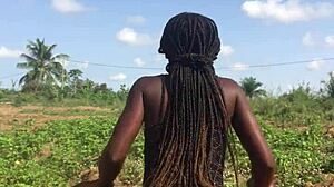 Crazy Bitch Twerks Big Ass Outdoor