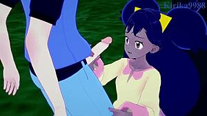 iris and erika have intense sex in pokémon hentai!