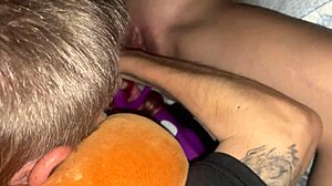 i got denied orgasm with deep dildo making my body react