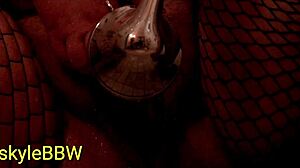 Itskyliebbw indulges in bbw shower masturbation wearing fishnets