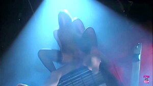 hot brunette's hairy cunt pounded hard by man