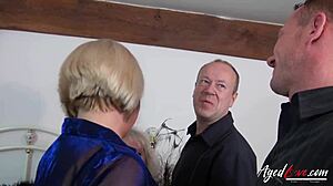 Wow, check out this hot groupsex with horny mature mommies! They’re going all out tonight!