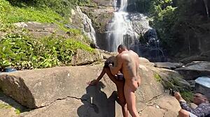 Amateur Interracial Fuck With Skinny Black Girl And Monster Cock At Waterfall On Hardpornlinks