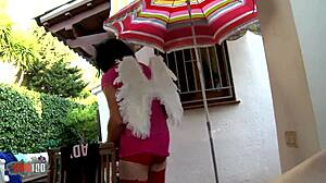 Liz Rainbow Submits to Crossdresser Freak's Intense Fucking and Squirting