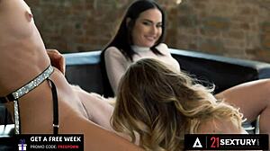 mary rock, nataly gold, and rebecca volpetti in a group audition