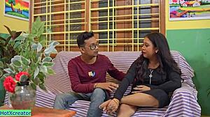 इंडियन रिच भाभी देवर के साथ बाहरी अफेयर में पकड़ी गई