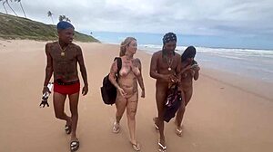 African Gay Nudist Amateurs Explore Fetish On Beach