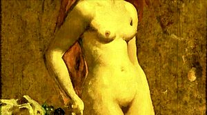 vintage erotic illustration from retro antique anime hentai cartoon