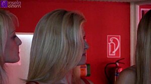 Marina and Rosella in extreme cum gangbang, swallowing deep