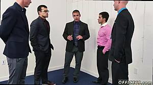 hardcore gay the manager is not an easy stud to please