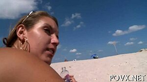 European teen porn model Nikki Stone performs nasty oral on cock in POV hardcore sex.