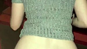 Darcy Dark gives blowjob in public cinema