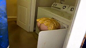 Redhead Stepsister Scarlet Skies Stuck in Dryer Gets Tight Pussy Pounded by Steve Rickz