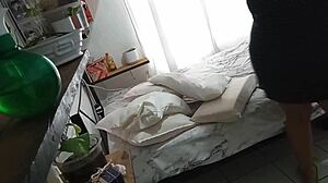 Milf Madurita Cleaning Her Room Secretly