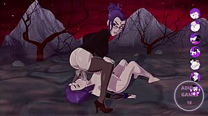 Raven self-pleasure in futanari version