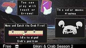 Bikini & Crab Season 2 Striptease Game Clothes Ripped Anime Hentai