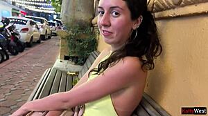 i picked up this beautiful russian teen on the street and fucked her doggystyle after a foot massage