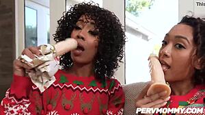 stepsister sarah lace and stepmom misty stone fuck stepson!