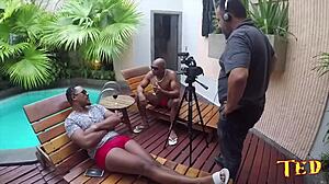 Hey, wanna see Bianca Naldy with Nego Catra and Capoeira in wild double action?