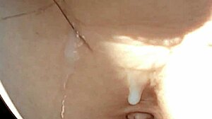I-I saw that outdoor milf pissing with her big tits and ass