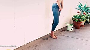 Desperation Pee 1 - Locked Out On The Balcony