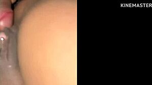 Wife in swing cabin.