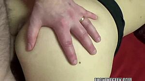 Is busty housewife Lia Shayde fucking a geek she just met?