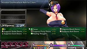 Final showdown in Karryn's prison pornplay hentai game
