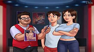 Summer Time Saga Unc Part 23 continues the dating game story in anime style