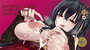 Azur Lane Taihou teases with edging hentai instructions