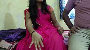 Desi Bhabhi Gets Shaved Pussy Cleaned by Salon Guy with Hindi Audio