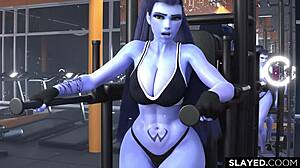 Un Negro Destruye El Coño De Widowmaker Sin Misericordia